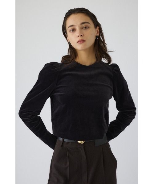 Puff corduroy compact tops パフコーデュロイコンパクトトップス