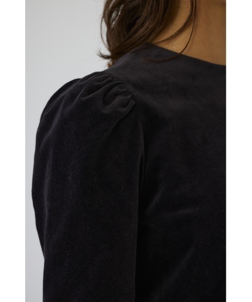 RIM.ARK(リムアーク)の「Puff corduroy compact tops パフコーデュロイコンパクトトップス(Tシャツ/カットソー・レディース・ライトブラック/グリーン/ライトベージュ・36/38)」の16枚目の写真
