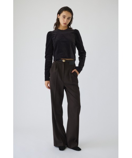 RIM.ARK(リムアーク)の「Puff corduroy compact tops パフコーデュロイコンパクトトップス(Tシャツ/カットソー・レディース・ライトブラック/グリーン/ライトベージュ・36/38)」の7枚目の写真