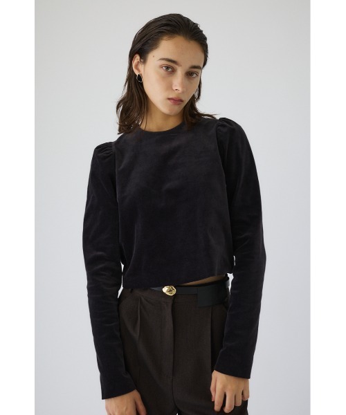 RIM.ARK(リムアーク)の「Puff corduroy compact tops パフコーデュロイコンパクトトップス(Tシャツ/カットソー・レディース・ライトブラック/グリーン/ライトベージュ・36/38)」の11枚目の写真