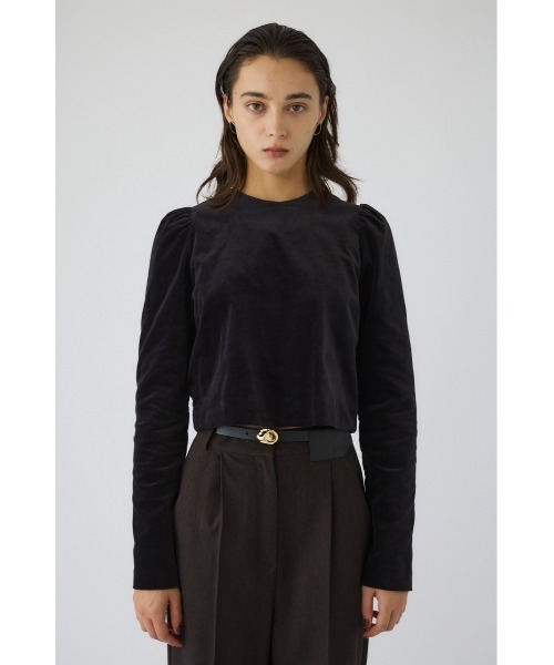 RIM.ARK(リムアーク)の「Puff corduroy compact tops パフコーデュロイコンパクトトップス(Tシャツ/カットソー・レディース・ライトブラック/グリーン/ライトベージュ・36/38)」の12枚目の写真