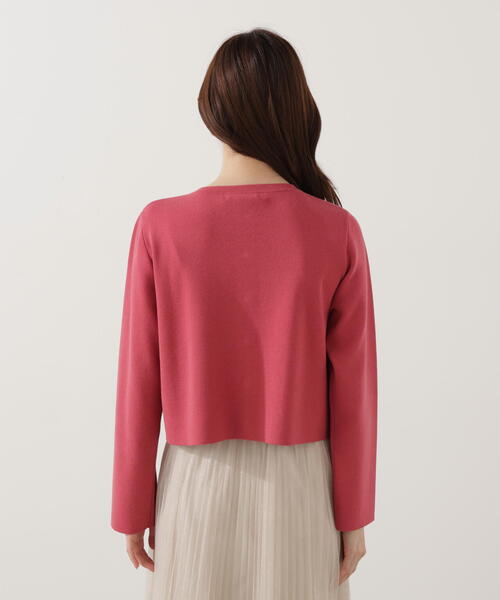 PROPORTION BODY DRESSING（プロポーションボディドレッシング）の「【青島心さん着用】＜ハンドウォッシャブル＞シルク混ニットカーディガン / 1215274900（カーディガン/ボレロ・レディース・ホワイト系その他/ピンク/ブルー/ブラック・FREE）」の14枚目の写真