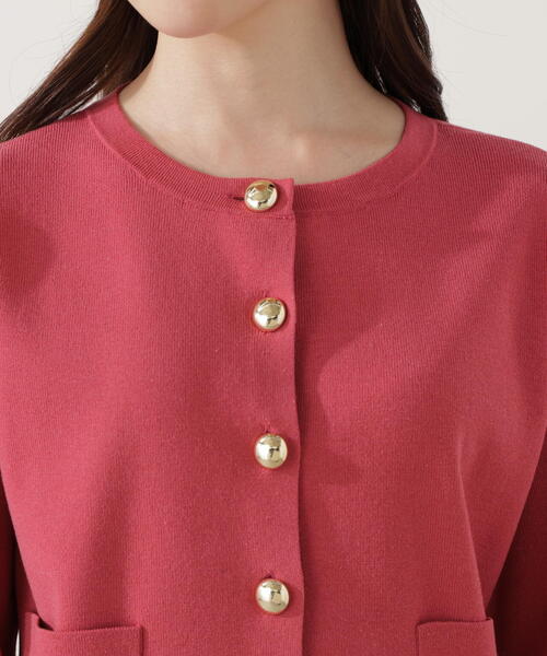 PROPORTION BODY DRESSING（プロポーションボディドレッシング）の「【青島心さん着用】＜ハンドウォッシャブル＞シルク混ニットカーディガン / 1215274900（カーディガン/ボレロ・レディース・ホワイト系その他/ピンク/ブルー/ブラック・FREE）」の15枚目の写真