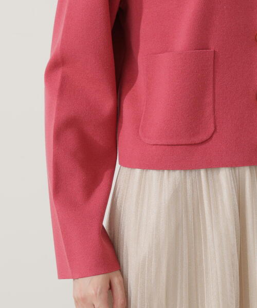 PROPORTION BODY DRESSING（プロポーションボディドレッシング）の「【青島心さん着用】＜ハンドウォッシャブル＞シルク混ニットカーディガン / 1215274900（カーディガン/ボレロ・レディース・ホワイト系その他/ピンク/ブルー/ブラック・FREE）」の17枚目の写真