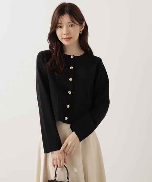 PROPORTION BODY DRESSING（プロポーションボディドレッシング）の「【青島心さん着用】＜ハンドウォッシャブル＞シルク混ニットカーディガン / 1215274900（カーディガン/ボレロ・レディース・ホワイト系その他/ピンク/ブルー/ブラック・FREE）」の5枚目の写真