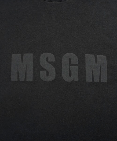MSGM(エムエスジーエム)の「【NEW】MSGM WASHEDロゴ ロングスリーブTシャツ(Tシャツ/カットソー・メンズ・ブラック・M/L/XL/S)」の5枚目の写真
