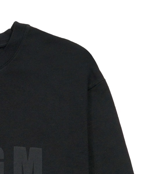MSGM(エムエスジーエム)の「【NEW】MSGM WASHEDロゴ ロングスリーブTシャツ(Tシャツ/カットソー・メンズ・ブラック・M/L/XL/S)」の3枚目の写真