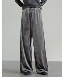 [2025AW COLLECTION][低身長/高身長サイズ有]カットベロアドロストリラクシーパンツ