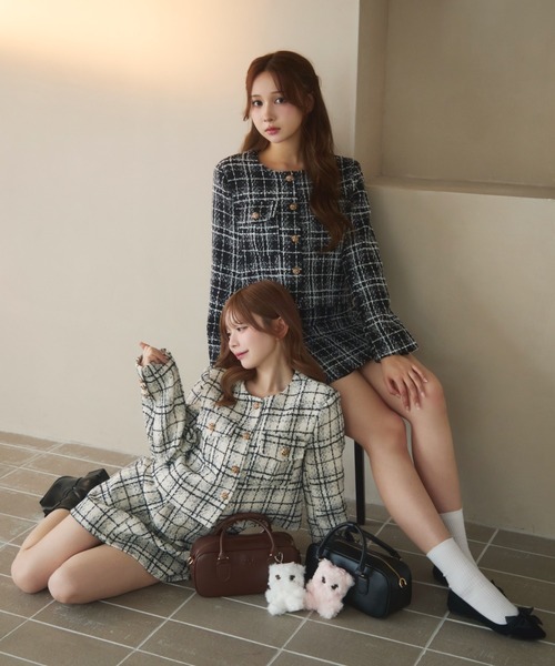 TITTY&CO.（ティティーアンドコー）の「チェック柄ツイード
