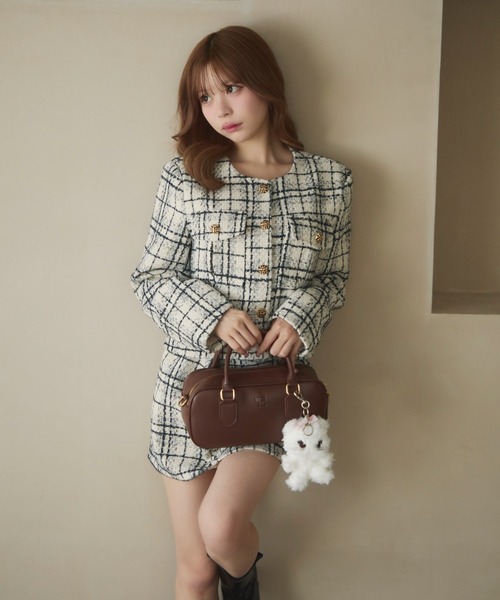 セール】チェック柄ツイードセットアップ（セットアップ）｜TITTY&CO