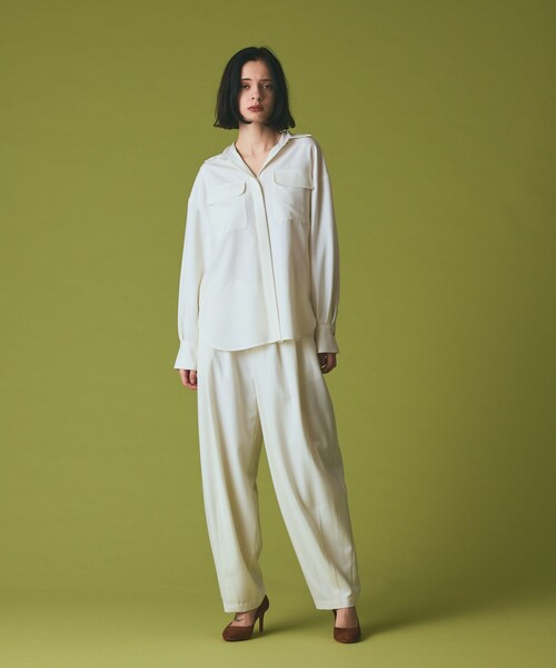 GRACE CLASS(グレースクラス)の「ウールミリタリーシャツ(シャツ/ブラウス・レディース・キナリ/ブラック・38/36)」の15枚目の写真