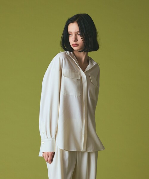 GRACE CLASS(グレースクラス)の「ウールミリタリーシャツ(シャツ/ブラウス・レディース・キナリ/ブラック・38/36)」の16枚目の写真