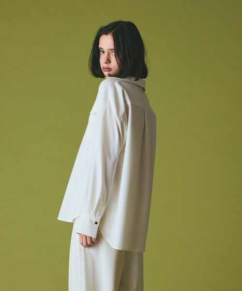 GRACE CLASS(グレースクラス)の「ウールミリタリーシャツ(シャツ/ブラウス・レディース・キナリ/ブラック・38/36)」の17枚目の写真