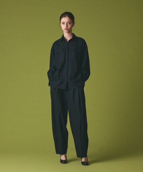 GRACE CLASS(グレースクラス)の「ウールミリタリーシャツ(シャツ/ブラウス・レディース・キナリ/ブラック・38/36)」の9枚目の写真