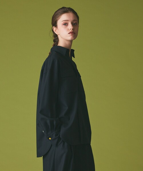 GRACE CLASS(グレースクラス)の「ウールミリタリーシャツ(シャツ/ブラウス・レディース・キナリ/ブラック・38/36)」の11枚目の写真