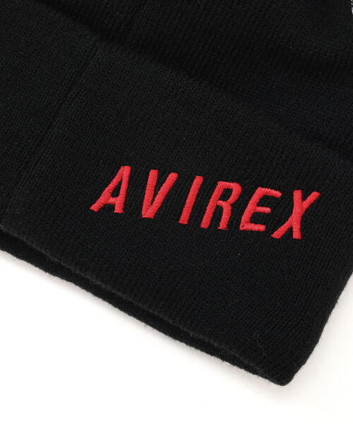 AVIREX（アヴィレックス）の「VARSITY RANDOM PATCH KNIT WATCH / バーシティー ランダムパッチ ニットワッチ / AVIREX / アヴィレックス（ニットキャップ/ビーニー・メンズ・ブラック/ホワイト系2/モスグリーン・F）」の10枚目の写真