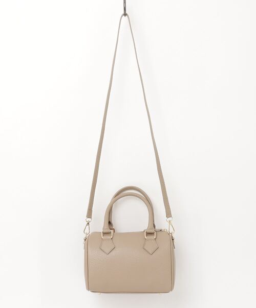 AULENTTI(オウレンティ)の「AULENTTI MINI BOSTON SHOULDER BAG オウレンティ ミニボストン ショルダーバッグ(ショルダーバッグ・レディース・ブラウン系1/ブラック・FREE)」の3枚目の写真