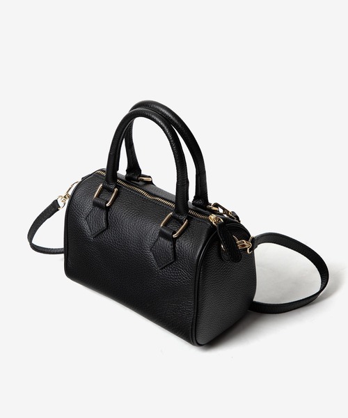 AULENTTI(オウレンティ)の「AULENTTI MINI BOSTON SHOULDER BAG オウレンティ ミニボストン ショルダーバッグ(ショルダーバッグ・レディース・ブラウン系1/ブラック・FREE)」の16枚目の写真