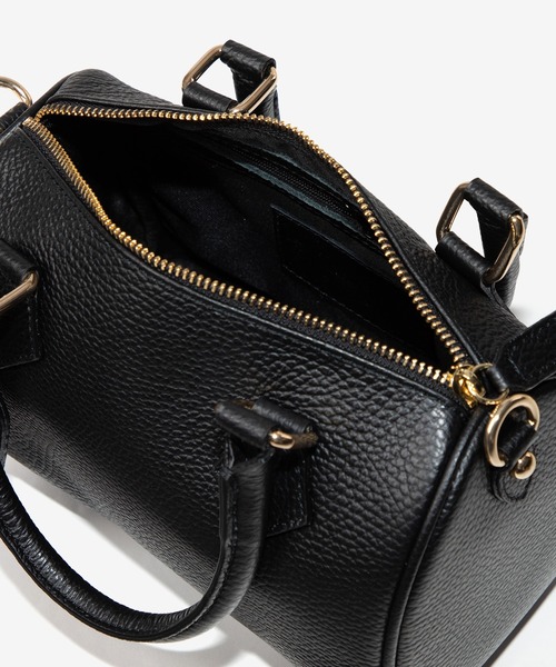 AULENTTI(オウレンティ)の「AULENTTI MINI BOSTON SHOULDER BAG オウレンティ ミニボストン ショルダーバッグ(ショルダーバッグ・レディース・ブラウン系1/ブラック・FREE)」の10枚目の写真