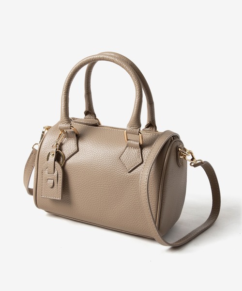 AULENTTI(オウレンティ)の「AULENTTI MINI BOSTON SHOULDER BAG オウレンティ ミニボストン ショルダーバッグ(ショルダーバッグ・レディース・ブラウン系1/ブラック・FREE)」の7枚目の写真