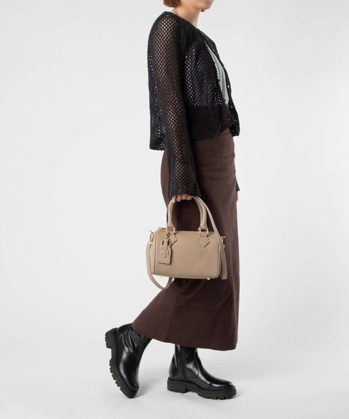 AULENTTI(オウレンティ)の「AULENTTI MINI BOSTON SHOULDER BAG オウレンティ ミニボストン ショルダーバッグ(ショルダーバッグ・レディース・ブラウン系1/ブラック・FREE)」の22枚目の写真