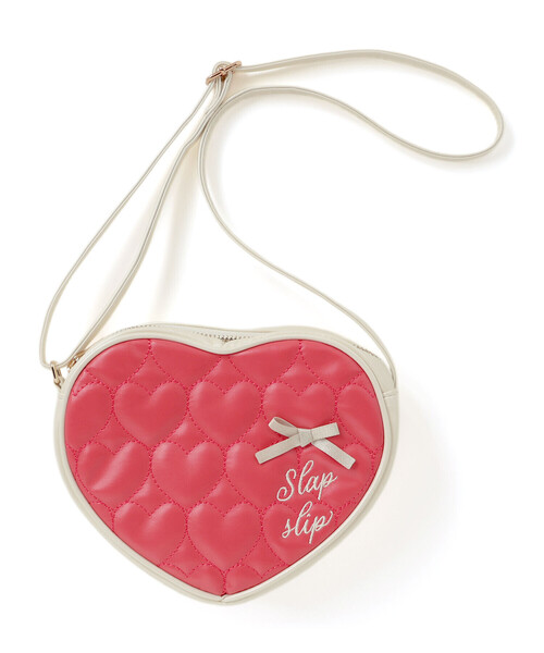 SLAP SLIP(スラップスリップ)の「ハートキルトポシェット(ショルダーバッグ・キッズ・レッド/ホワイト・FREE)」の3枚目の写真