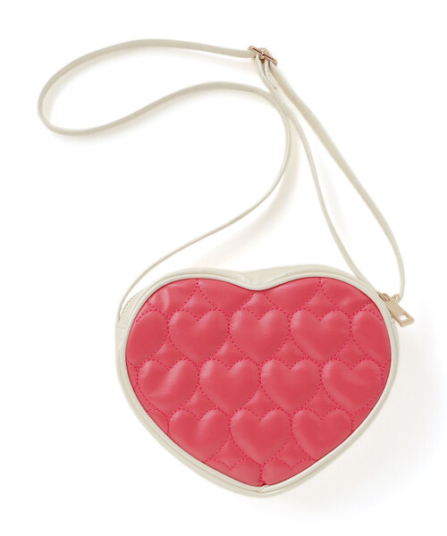 SLAP SLIP(スラップスリップ)の「ハートキルトポシェット(ショルダーバッグ・キッズ・レッド/ホワイト・FREE)」の4枚目の写真