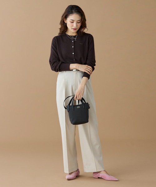 LACOSTE（ラコステ）の「『L.12.12』CONCEPT 2WAYミニトート（トートバッグ・レディース・サンドベージュ/ダークネイビー/ブラック・FREE）」の15枚目の写真