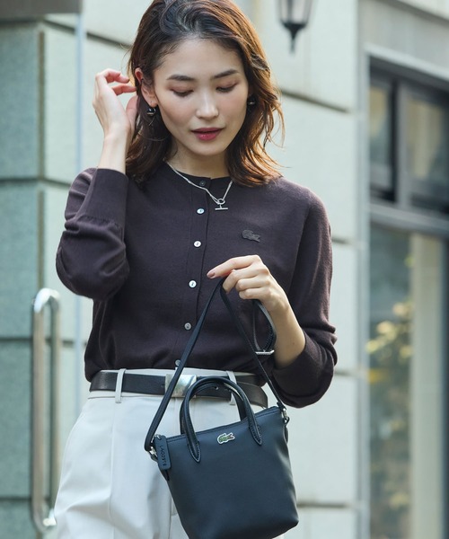 LACOSTE（ラコステ）の「『L.12.12』CONCEPT 2WAYミニトート（トートバッグ・レディース・サンドベージュ/ダークネイビー/ブラック・FREE）」の7枚目の写真