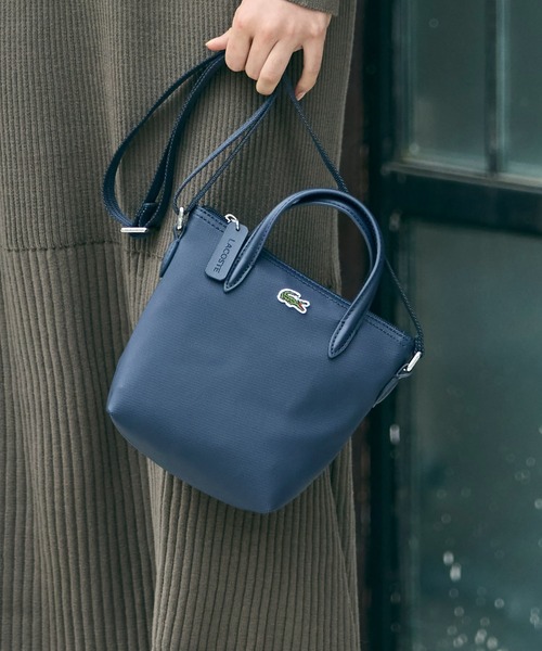 LACOSTE（ラコステ）の「『L.12.12』CONCEPT 2WAYミニトート（トートバッグ・レディース・サンドベージュ/ダークネイビー/ブラック・FREE）」の17枚目の写真
