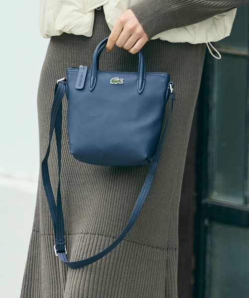 LACOSTE（ラコステ）の「『L.12.12』CONCEPT 2WAYミニトート（トートバッグ・レディース・サンドベージュ/ダークネイビー/ブラック・FREE）」の20枚目の写真