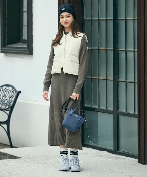 LACOSTE（ラコステ）の「『L.12.12』CONCEPT 2WAYミニトート（トートバッグ・レディース・サンドベージュ/ダークネイビー/ブラック・FREE）」の22枚目の写真