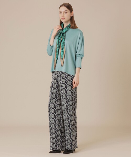 MACKINTOSH LONDON（マッキントッシュ ロンドン）の「【婦人画報11月号掲載】【Diamond Shape Scarf/ダイヤモンドシェイプスカーフ】バイブリーダイヤモンドシェイプスカーフ（マフラー・レディース・グリーン/パープル系その他4/オレンジ・FREE）」の5枚目の写真