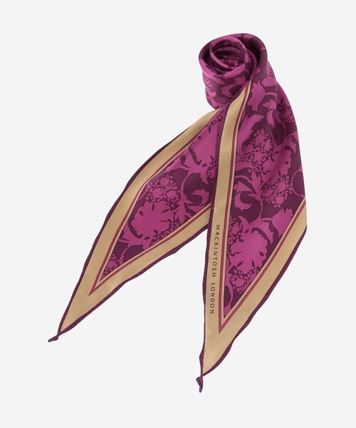 MACKINTOSH LONDON（マッキントッシュ ロンドン）の「【婦人画報11月号掲載】【Diamond Shape Scarf/ダイヤモンドシェイプスカーフ】バイブリーダイヤモンドシェイプスカーフ（マフラー・レディース・グリーン/パープル系その他4/オレンジ・FREE）」の8枚目の写真