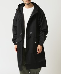 ARCADE（アーケード）の「春 コート モッズコート/ミリタリー フードロングコート ドロスト（ミリタリージャケット）」