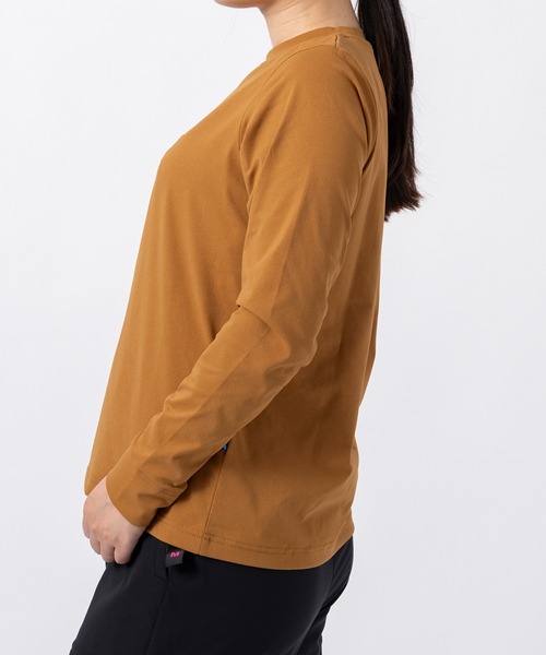 phenix outdoor(フェニックスアウトドア)の「phenix outdoor(フェニックスアウトドア)フロントロゴ ベーシック ロングスリーブTシャツ(Tシャツ/カットソー・レディース・オフホワイト/ライラック/ブラウン・S/M/L/XL)」の16枚目の写真