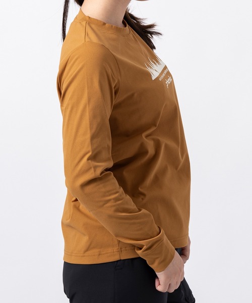 phenix outdoor(フェニックスアウトドア)の「phenix outdoor(フェニックスアウトドア)フロントロゴ ベーシック ロングスリーブTシャツ(Tシャツ/カットソー・レディース・オフホワイト/ライラック/ブラウン・S/M/L/XL)」の19枚目の写真
