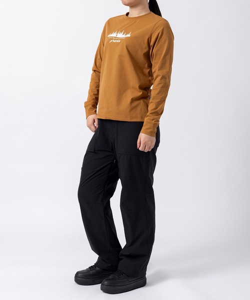 phenix outdoor(フェニックスアウトドア)の「phenix outdoor(フェニックスアウトドア)フロントロゴ ベーシック ロングスリーブTシャツ(Tシャツ/カットソー・レディース・オフホワイト/ライラック/ブラウン・S/M/L/XL)」の20枚目の写真