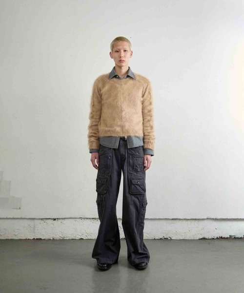 NVRFRGT（ネヴァーフォーゲット）の「BRUSHED MOHAIR V-NECK SWEATER