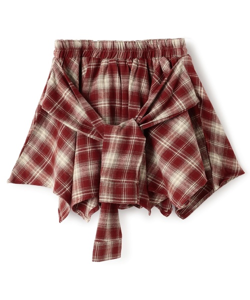 LOVETOXIC(ラブトキシック)の「【LTXC】腰巻き風チェックキュロット(その他パンツ・キッズ・レッド/ネイビー/ブラック・130cm/M:150cm/L:160cm/S:140cm)」の11枚目の写真