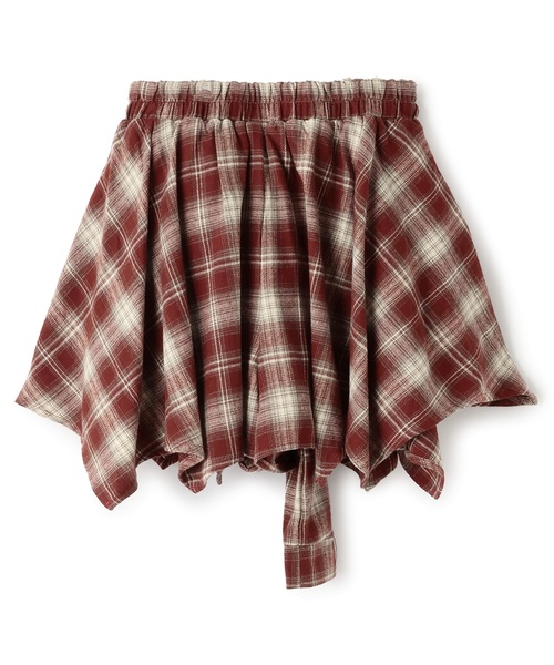 LOVETOXIC(ラブトキシック)の「【LTXC】腰巻き風チェックキュロット(その他パンツ・キッズ・レッド/ネイビー/ブラック・130cm/M:150cm/L:160cm/S:140cm)」の9枚目の写真