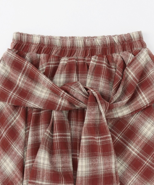 LOVETOXIC(ラブトキシック)の「【LTXC】腰巻き風チェックキュロット(その他パンツ・キッズ・レッド/ネイビー/ブラック・130cm/M:150cm/L:160cm/S:140cm)」の8枚目の写真