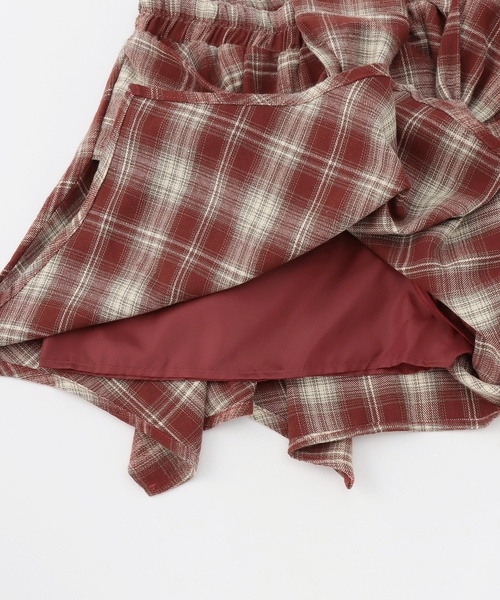 LOVETOXIC(ラブトキシック)の「【LTXC】腰巻き風チェックキュロット(その他パンツ・キッズ・レッド/ネイビー/ブラック・130cm/M:150cm/L:160cm/S:140cm)」の5枚目の写真