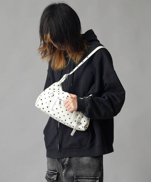 セール】Polka Dot 2-Way Shoulder Bag / ドット柄 2WAY ショルダー