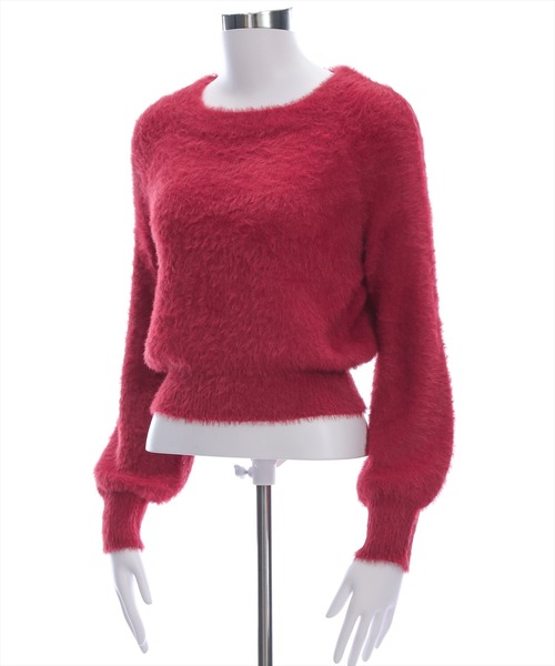 clear（クリア）の「3wayフェザーニットトップス［大人 カジュアル 着回し力抜群］（ニット/セーター・レディース・ブラウン/ライトグレー/ピンク/チャコールグレー/ボルドー/アイボリー・F）」の17枚目の写真