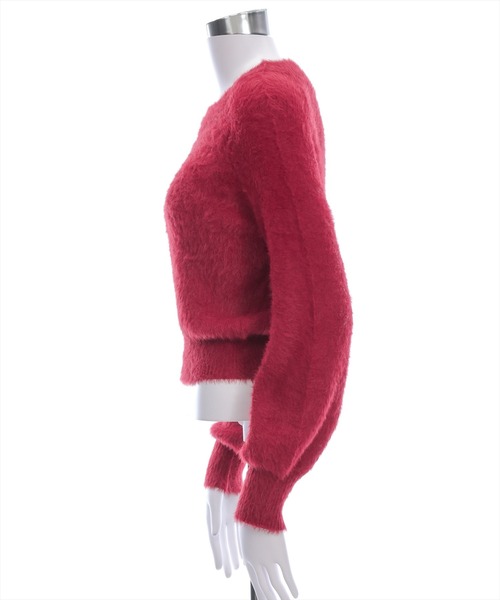 clear（クリア）の「3wayフェザーニットトップス［大人 カジュアル 着回し力抜群］（ニット/セーター・レディース・ブラウン/ライトグレー/ピンク/チャコールグレー/ボルドー/アイボリー・F）」の18枚目の写真