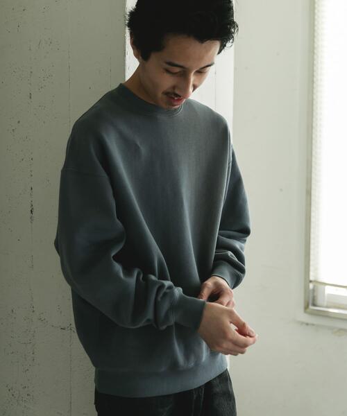 URBAN RESEARCH DOORS(アーバンリサーチドアーズ)の「『UR TECH』ピグメントダイ裏起毛スウェット(スウェット・メンズ・ブルー/グレー/ブラック・LARGE/MEDIUM)」の8枚目の写真