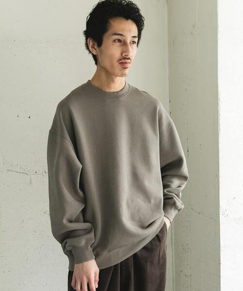 セール】『UR TECH』ピグメントダイ裏起毛スウェット（スウェット
