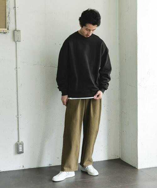 URBAN RESEARCH DOORS(アーバンリサーチドアーズ)の「『UR TECH』ピグメントダイ裏起毛スウェット(スウェット・メンズ・ブルー/グレー/ブラック・LARGE/MEDIUM)」の17枚目の写真