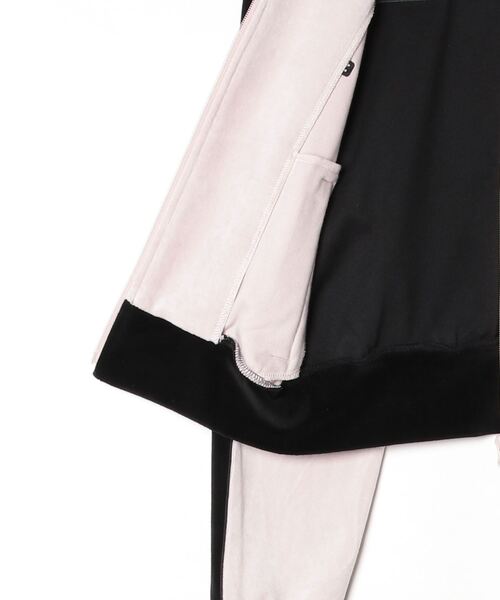 DOUBLE STANDARD CLOTHING(ダブルスタンダードクロージング)の「パシフィックヘビーベロアトラックジャケット(ブルゾン・レディース・サックスブルー/ベージュ×ブラック・38/36)」の19枚目の写真